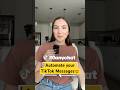 🚨NEW: Automate Tiktok Messages with Manychat! #tiktok #manychat #businesstiktok #tiktokforbusiness