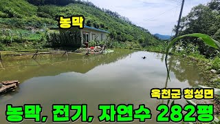 40705번 농촌 체류형쉼터 작은연못 농막 전기 자연수 화장실 깊은산속 쉼터 급매물 4700만원 보전관리932㎡(282평) 보은ic 20분 #보은부동산 #괴산부동산 #충북부동산