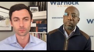 Jon Ossoff & Rev. Raphael Warnock Speak with Jewish Dems