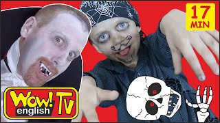 Haunted House Halloween Spooky Stories for Kids from Steve and Maggie | Wow English TV Songs