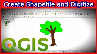 How to Create Shapefile in QGIS | Digitize Polygons | QGIS for Beginner's