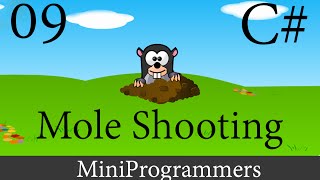 C# Windows Form Application Mole Shooting Complete Game