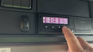 Tachograph manual entry