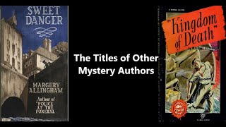 The Titles of Other Mystery Authors