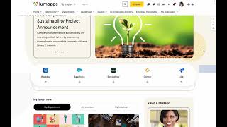 LumApps Intranet Homepage Demo