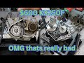 $600 Kawasaki KX250F Full motor tear down & inspection