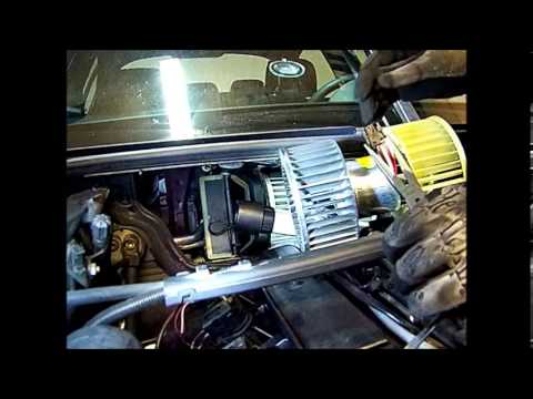 E46 BMW 330i Heater, AC Blower Motor Fan Replacement - YouTube