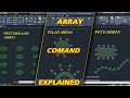 AutoCAD tutorial for beginners: Array command