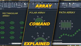 AutoCAD tutorial for beginners: Array command