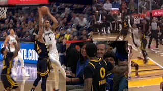 VICTOR WEMBY MOCKED BY GARY PAYTON II AFTER SHOCKING BLOCK! "GIMME THAT SH*T!"