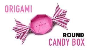 Origami Candy Box - Round Version Tutorial - Paper Kawaii