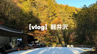 【旅vlog】軽井沢(Karuizawa)｜紅葉真っ只中の長野県でシャインマスカット食べてきました🍇｜軽井沢タリアセンなど