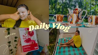 Daily vlog 🌷🌝🍃🍓 | කොරියන් කෑම ගත්තා| මගේ results ආවා🙈 පොඩි පොඩි දේවල් වලින් සතුටින් ඉමු