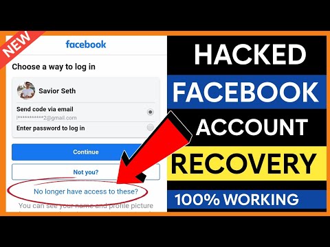 How to Recover Hacked Facebook Account Without Email, Password or Phone Number 2024