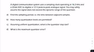 PS5: ADC Quantization error