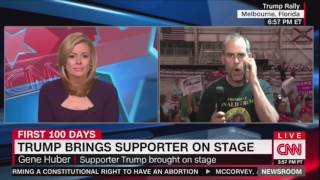 Trump Rally Speaker Gene Huber Scolds CNN Pamela Brown  ‘Trump Taught Me Everyth