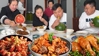 The stupid husband thought he could eat braised pork, but he could only eat watermelon rind