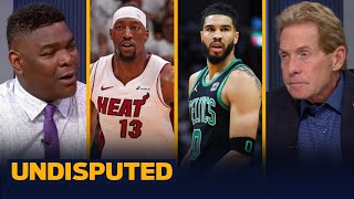 Jayson Tatum injured on Bam Adebayo's post-whistle play in Celtics Game 4 win vs. Heat | UNDISPUTED