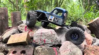 Geisha Racing RC…Geisha 2.0 chassis build testing new rock section….