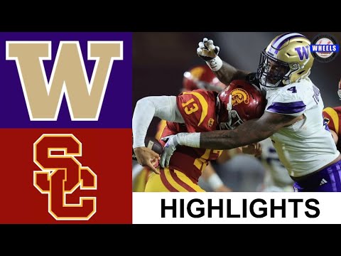 #5 Washington Vs #20 USC Highlights | Week 10 | 2023 College Football ...