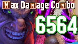 EASY Akuma Max Damage Combo (6564) - SF6