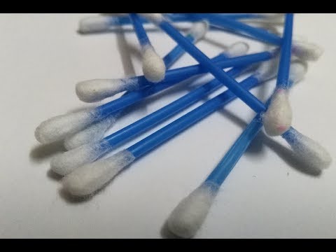 How to make cotton buds earrings at home How to make cotton buds earrings at home