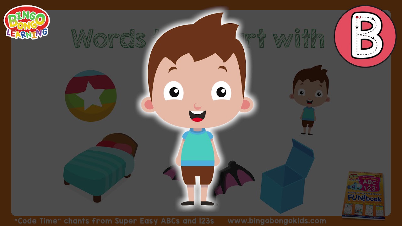 Words That Start With The Letter B | ESL/ EFL Phonics Chants ...