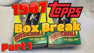 1987 Topps Baseball Box Break - Part 1