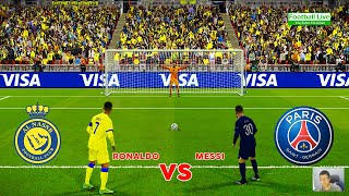 Al Nassr vs PSG | Penalty Shootout | Ronaldo vs Messi Neymar Mbappe | PES Gameplay PC
