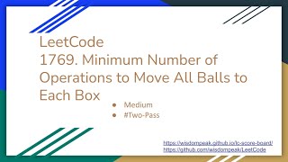 【每日一题】1769. Minimum Number of Operations to Move All Balls to Each Box, 2/24/2021