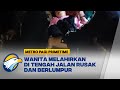 Wanita di Bengkulu Melahirkan di Tengah Jalan Rusak dan Berlumpur