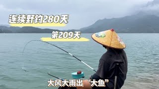 連續野釣280天 第209天 大風大浪人都要被吹走😂