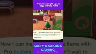 Animal Crossing 1.9 Update 1 Year of ACNH #shorts