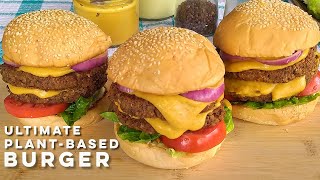 My Ultimate Plant-Based Burger Recipe | Plant-Based Double-Patty "Cheese" Burger