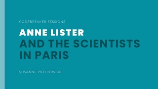Anne Lister and the Scientists in Paris