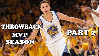 THROWBACK : Stephen Curry MVP Season Highlights 2015-2016 ( Part 2 )