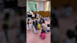 【保育の様子】おはよう（あさのうた） ４，５歳児の保育　ちどり保育園：千葉市認可保育園 #shorts #shortsfeed #short #ytshorts