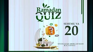 RAMADHAN QUIZ - BAABU RAIYYAAN NI MLANGO WA PEPONI JE MLANGO HUO WATAINGIA WATU WENYE SIFA GANI?