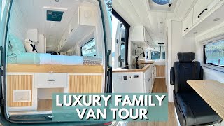 FAMILY VAN TOUR | Custom Crafted Luxury Van Conversion for Family of 3