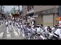 2016岸和田だんじり祭り　旧市地区宵宮・午前曳行　並松町①小門・貝源やりまわし（平成28年9月17日）