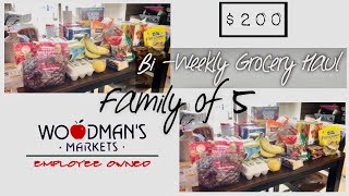 🛒BI-WEEKLY GROCERY HAUL| WOODMAN’S 🍎GROCERY STORE