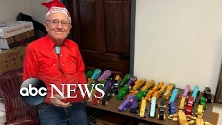 Army veteran makes wooden toys by hand for children in need