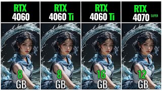 RTX 4060 vs RTX 4060 TI vs RTX 4060 TI 16GB vs RTX 4070 SUPER - Test in 20 Games
