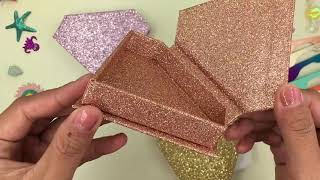 wholesale diamond case vendors diamond eyelash box vendors wholesale glitter diamond lash case lemer