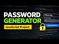Build a Password Generator with HTML, CSS & JavaScript | Beginner Project