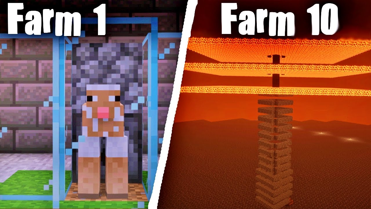 I Built 10 Automatic Farms In Minecraft Youtube