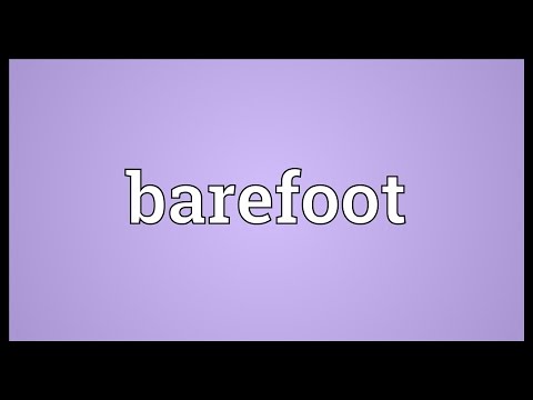 What is the synonym of barefoot?