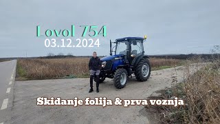 Prva voznja Lovol 754 & skidanje folije na haubi!