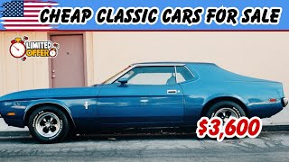 Cheap Classic Cars Up for Sale Low Price by Owners, Finding Legendary Rides !