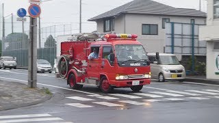 【緊急走行】磐田市消防本部本署救急車（救急磐田1）・ポンプ車（磐田1）PA連携